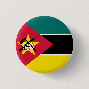 Badge Rond 2,50 Cm Drapeau du Mozambique