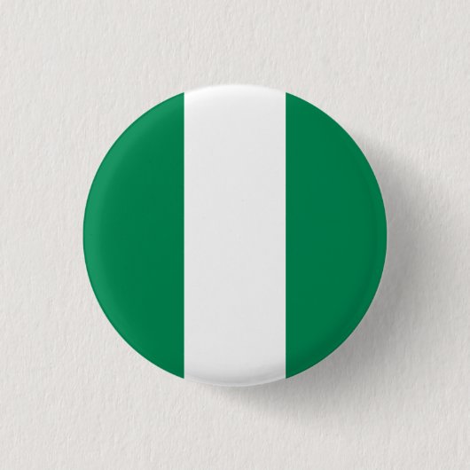 Badge Rond 2,50 Cm Drapeau du Nigéria (Devant)