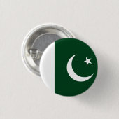 Badge Rond 2,50 Cm Drapeau du Pakistan (Devant & derrière)