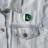Badge Rond 2,50 Cm Drapeau du Pakistan (En situation)
