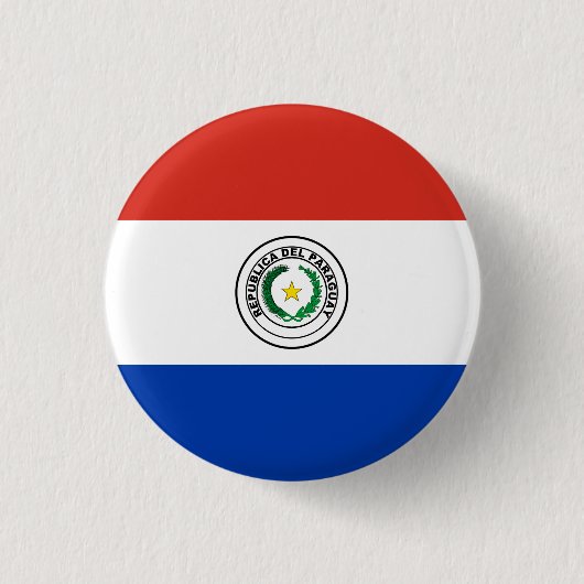 Badge Rond 2,50 Cm Drapeau du Paraguay (Paraguay) (Devant)