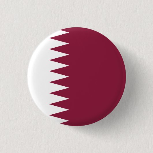 Badge Rond 2,50 Cm Drapeau du Qatar (Devant)