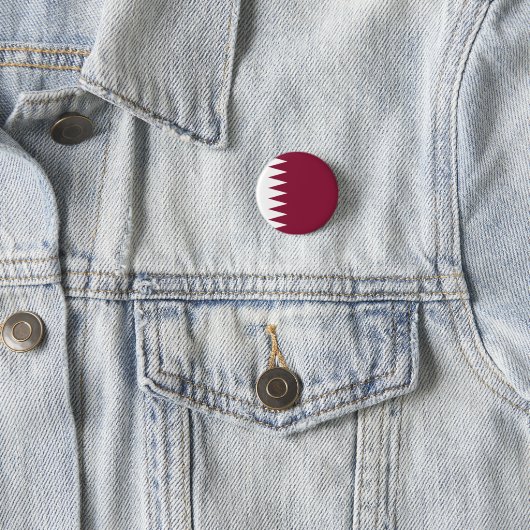 Badge Rond 2,50 Cm Drapeau du Qatar (En situation)