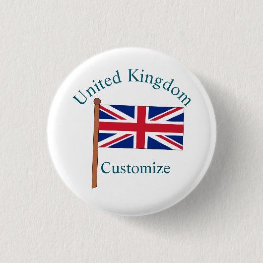 Badge Rond 2,50 Cm Drapeau du Royaume-Uni Thunder_Cove (Devant)