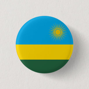 Badge Rond 2,50 Cm Drapeau du Rwanda