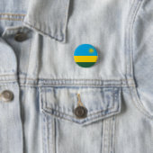 Badge Rond 2,50 Cm Drapeau du Rwanda (En situation)