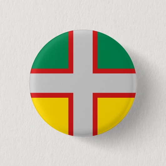 Badge Rond 2,50 Cm Drapeau du Saguenay-Lac-Saint-Jean (QUÉBEC) (Devant)