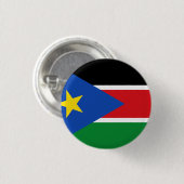 Badge Rond 2,50 Cm Drapeau du Soudan du Sud (Devant & derrière)