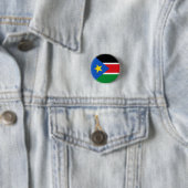 Badge Rond 2,50 Cm Drapeau du Soudan du Sud (En situation)