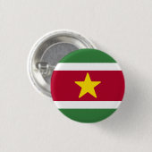 Badge Rond 2,50 Cm Drapeau du Suriname (Devant & derrière)