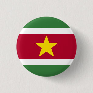 Badge Rond 2,50 Cm Drapeau du Suriname