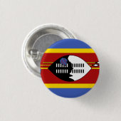 Badge Rond 2,50 Cm Drapeau du Swaziland (Devant & derrière)