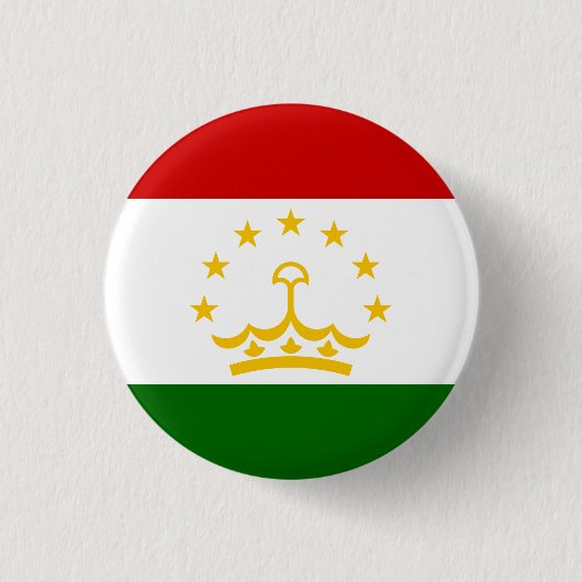 Badge Rond 2,50 Cm Drapeau du Tadjikistan (Devant)