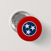 Badge Rond 2,50 Cm Drapeau du Tennessee (Devant & derrière)