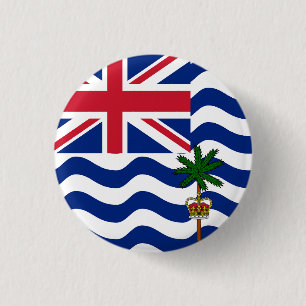 Badge Rond 2,50 Cm Drapeau du Territoire britannique de l'Océan Indie