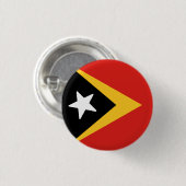 Badge Rond 2,50 Cm Drapeau du Timor-Leste (Devant & derrière)