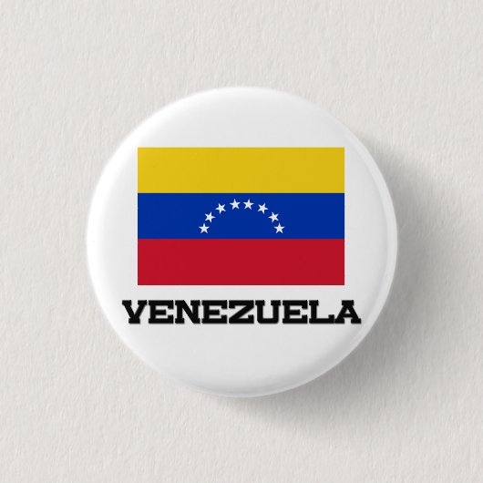 Badge Rond 2,50 Cm Drapeau du Venezuela (Devant)