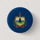 Badge Rond 2,50 Cm Drapeau du Vermont (Devant)