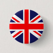 Badge Rond 2,50 Cm Drapeau d'Union Jack (Devant)