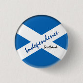 Badge Rond 2,50 Cm Drapeau écossais & Ecosse - supporters indépendant (Devant)