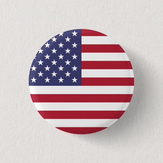 Badge Rond 2,50 Cm Drapeau États-Unis (Devant)