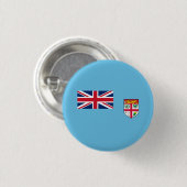 Badge Rond 2,50 Cm Drapeau fidjien, Drapeau des Fidji (Devant & derrière)