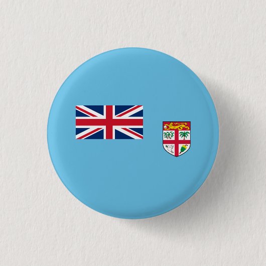 Badge Rond 2,50 Cm Drapeau fidjien, Drapeau des Fidji (Devant)