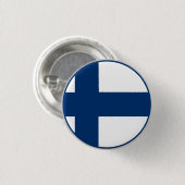 Badge Rond 2,50 Cm Drapeau finlandais (Devant & derrière)