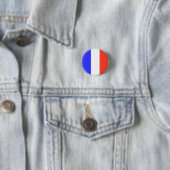 Badge Rond 2,50 Cm Drapeau français (En situation)
