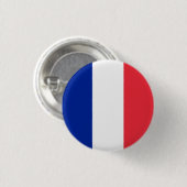 Badge Rond 2,50 Cm Drapeau français, Drapeau de France (Devant & derrière)