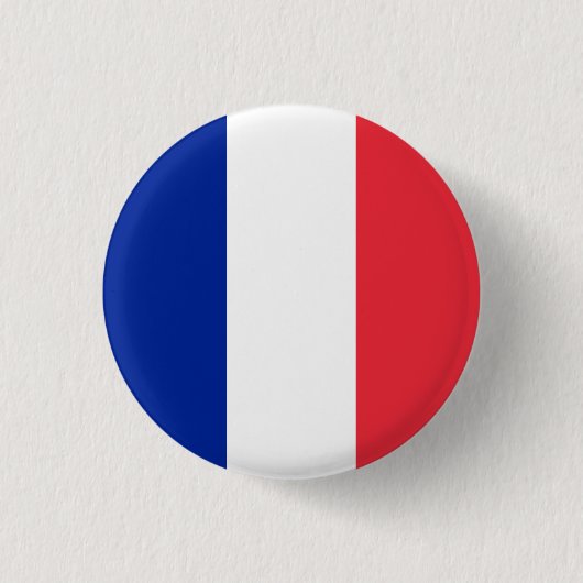 Badge Rond 2,50 Cm Drapeau français, Drapeau de France (Devant)