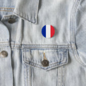 Badge Rond 2,50 Cm Drapeau français, Drapeau de France (En situation)