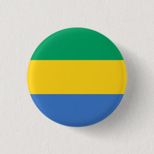 Badge Rond 2,50 Cm Drapeau gabonais, Drapeau du Gabon