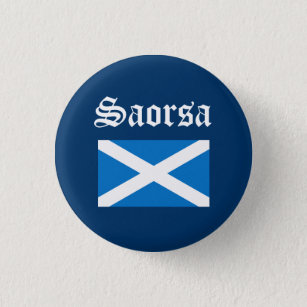 Badge Rond 2,50 Cm Drapeau gaélique écossais Pinback de liberté de