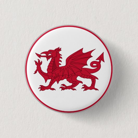 Badge Rond 2,50 Cm Drapeau gallois (Devant)