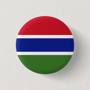 Badge Rond 2,50 Cm Drapeau Gambie
