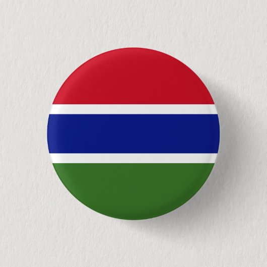 Badge Rond 2,50 Cm Drapeau gambien, Drapeau de la Gambie (Devant)