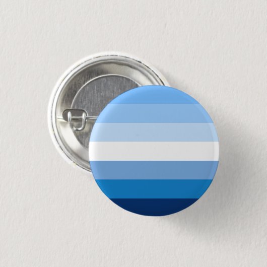 Badge Rond 2,50 Cm Drapeau Gay Male Pride (bleu) (Devant & derrière)