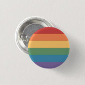 Badge Rond 2,50 Cm Drapeau gay pride en cuir (Devant & derrière)