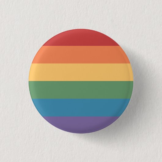Badge Rond 2,50 Cm Drapeau gay pride en cuir (Devant)