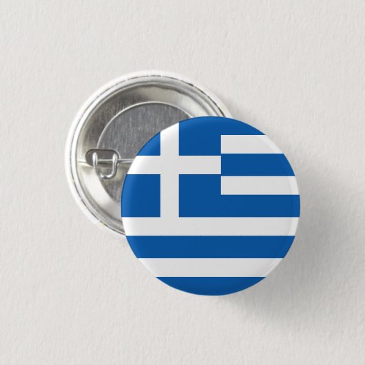 Badge Rond 2,50 Cm Drapeau grec (Devant & derrière)