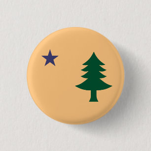 Badge Rond 2,50 Cm Drapeau historique du Maine (1901-1909)