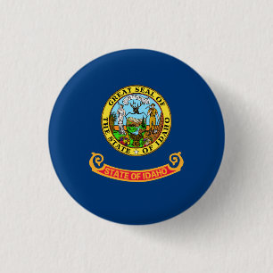 Badge Rond 2,50 Cm Drapeau Idahoan, Drapeau Idaho