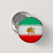Badge Rond 2,50 Cm Drapeau Iran (Devant & derrière)