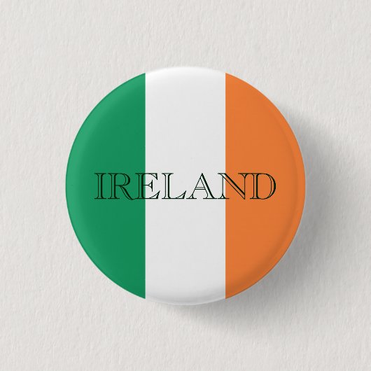 Badge Rond 2,50 Cm Drapeau irlandais Pbcn Irlande (Devant)