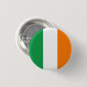 Badge Rond 2,50 Cm Drapeau Irlande Tricolore (Devant & derrière)
