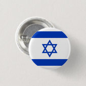 Badge Rond 2,50 Cm Drapeau Israël (Devant & derrière)