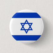 Badge Rond 2,50 Cm Drapeau Israël (Devant)