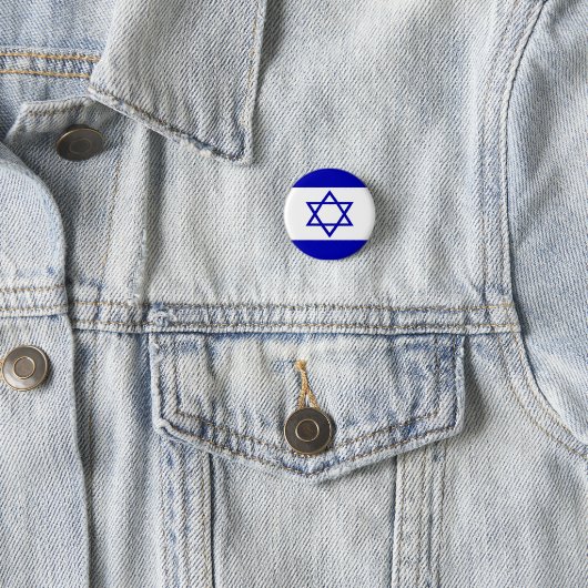 Badge Rond 2,50 Cm Drapeau israélien (En situation)