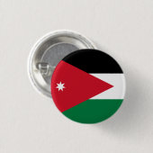 Badge Rond 2,50 Cm Drapeau Jordanie (Devant & derrière)